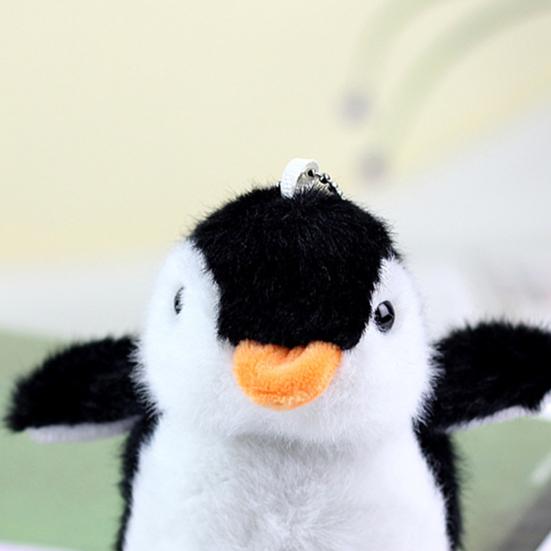 Плюшевый брелок тонкой работы, коллекционный легкий чучело пингвина, плюшевый брелок, подвеска для сумки, подвески