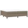 Maison Exclusive - Sommier à lattes de lit avec matelas Taupe 200x200 cm Tissu