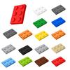 50 шт. DIY MOC Строительные блоки Тонкие Фигурки Кирпичики 2x3 Точки 12Цветов Образовательные Совместимые 3021 Игрушки для Детей Рождественский подарок