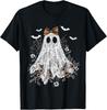 Halloween Shirt Floral Ghost Halloween Costume Girls Women Unisex T-Shirt