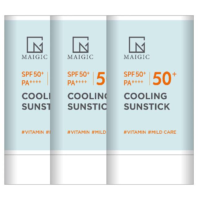 Охлаждающий солнцезащитный стик с защитой от УФ-лучей 20 г SPF50+ (3 шт.)