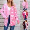 Women's Casual Fashion Cardigan Heart Sweater Knitted Cardigan Bottoming Shirt