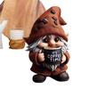 1pcs Coffee Gnomes Coffee Bar Decor Tabletop Kitchen Handcrafted Sculpture Resin Gnomes For Dining Room Coffee-Themed Dwarf