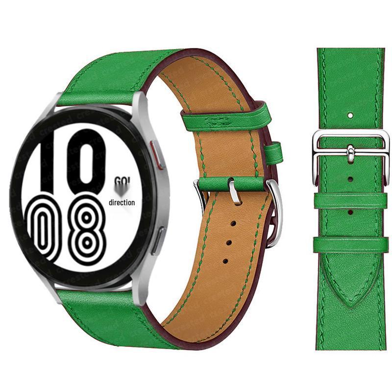 Кожаный ремешок Hermes для 20/22 мм Huawei GT, Samsung Galaxy, Garmin Venu