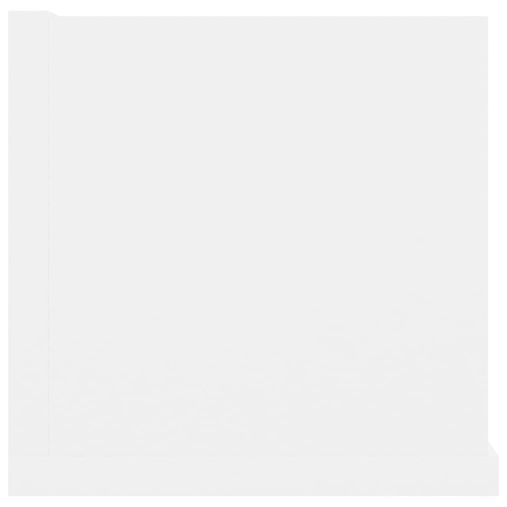 CD Wall Shelf White 100 x 18 x 18 cm Particleboard