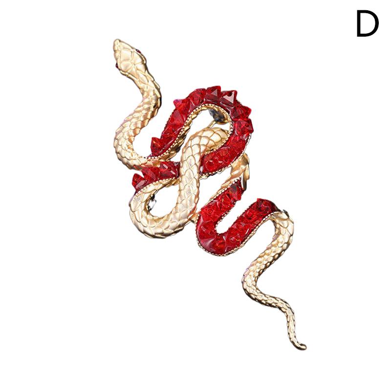 Броши в виде цветка-змеи Брошь в виде змеиной кости во французском стиле Изысканные и стильные аксессуары для одежды Сверкающая брошь высокого класса
