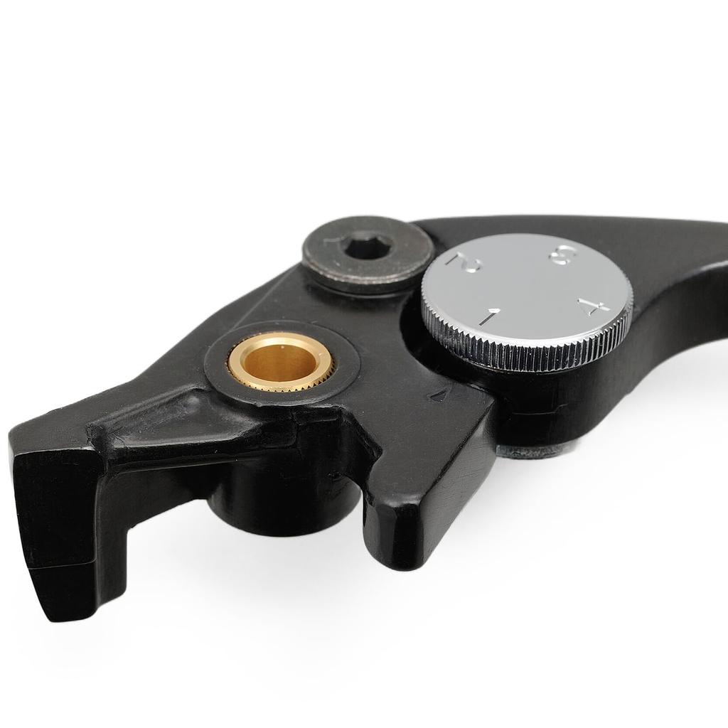 Daytona NISSIN 43338 Brake Master Cylinder for Motorcycles Horizontal Repair Parts Brake Short Lever 4 Stage Adjustment Black