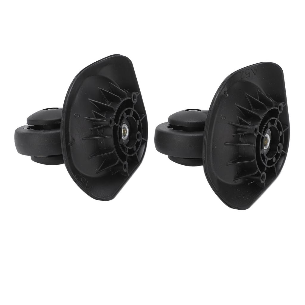 1 Pair Luggage Swivel Casters Mute Swivel Wheels Repalcement for Suitcase Black A52