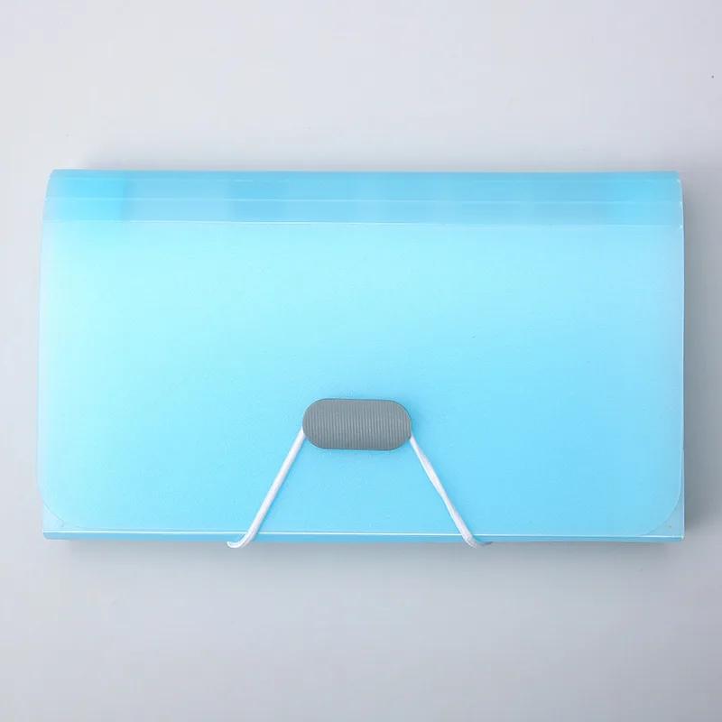A6 Expanding File Folder Buckle Wallet Organ Bag Documents Folders Organizer File Pouch Bill Folder Family School Office Binder