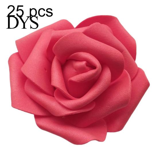 25/50/100 шт искусственные пенополиэтиленовые розы голова цветы DIY свадьба домашний декор комнаты