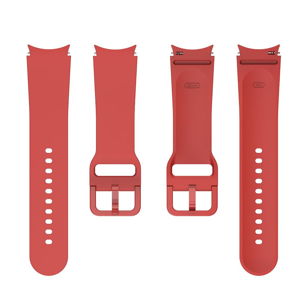 20 мм силиконовый ремешок для Samsung Galaxy Watch 7/6/5/4 FE браслет ремешок для часов Galaxy Watch 6 классический умный ремешок