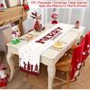 Рождественская дорожка для стола, веселые рождественские украшения для дома 2024, рождественский флаг, чехол для стола, подарок Navidad Noel, новогодняя скатерть