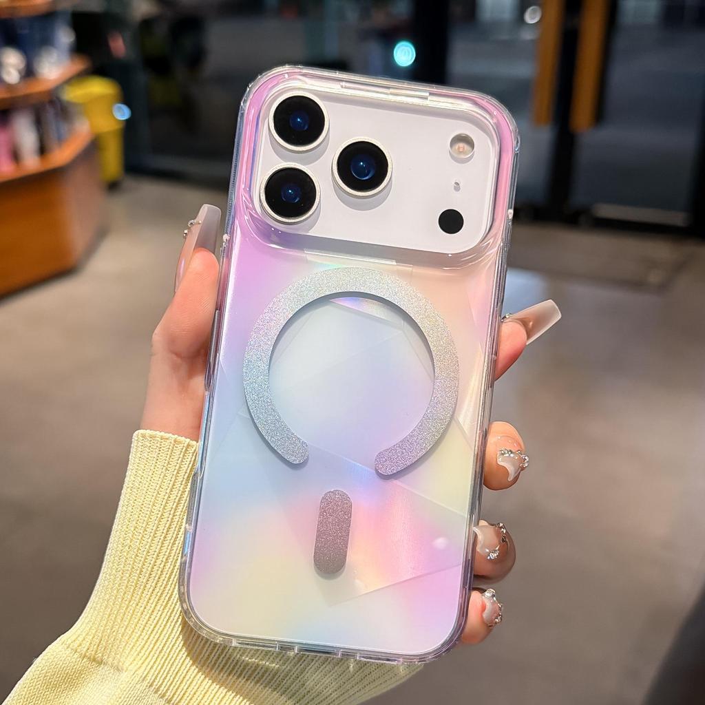 Высокопрозрачный градиентный магнитный чехол для iPhone 17 Pro Max - Совместим с моделями 16-го и 15-го поколений
