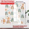 2 шт., Шторы с плоской 2D-печатью (Без Рода) Занавески с принтом «Радужное блаженство» для праздника Универсальная тканевая занавеска Декорации