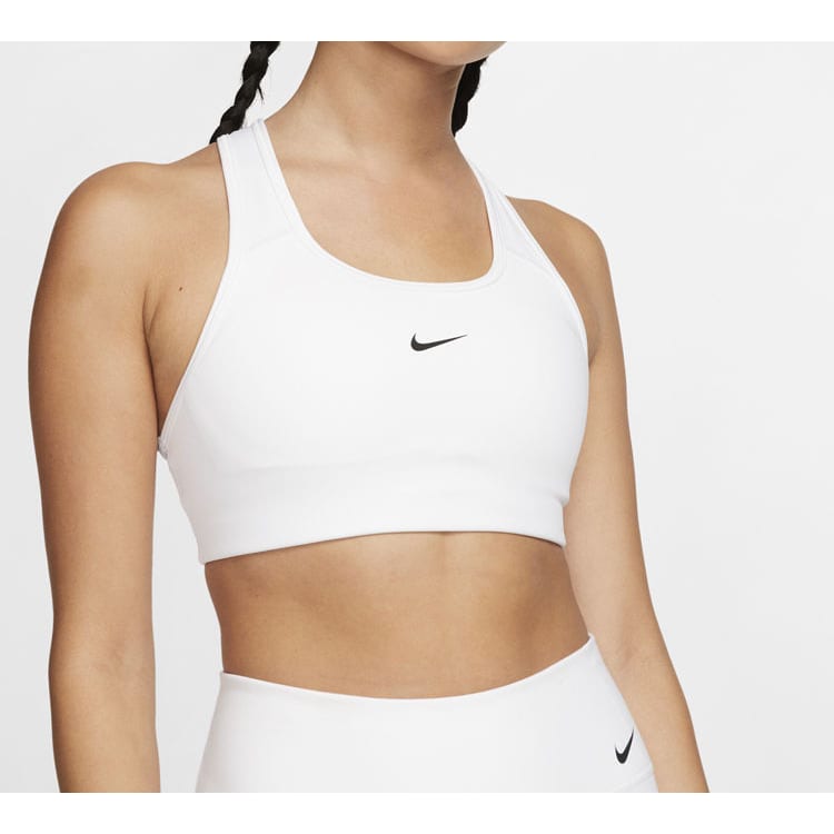 Nike Спортивный бюстгальтер с принтом Swoosh BV3637-100