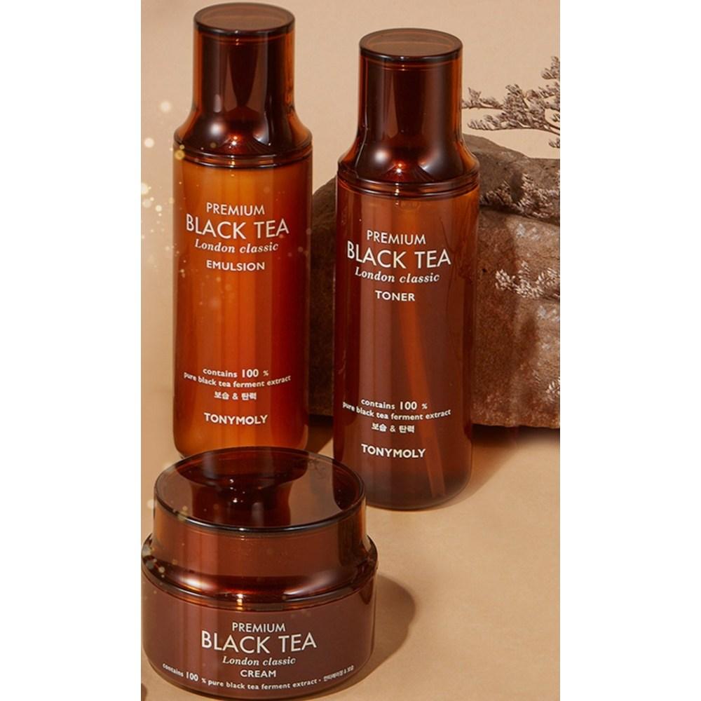 Набор из 3 предметов для ухода за кожей Tony Moly Premium Black Tea London Classic, 1 набор
