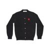 COMME des GARCONS PLAY Кардиган Красный Эмблема 'Серый' Мужской AZ-N076-051-2