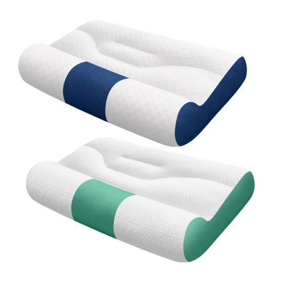 Подушка для шеи из пены с эффектом памяти для снятия напряжения в шее, регулируемая ортопедическая подушка-сэндвич, мягкая дышащая подушка для шеи для всех возрастов