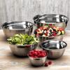 6Pcs Stainless Steel Mixing Bowls Set Nesting Bowls for Space-Saving Storage Kitchen Salad Bowl for Cooking Baking Food Storage