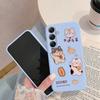 Мягкий силиконовый чехол с милым рисунком кота для Samsung A55 A35 M35 Xiaomi Redmi Note 13 Pro iPhone Huawei Honor Realme Camera Защитный противоударный чехол