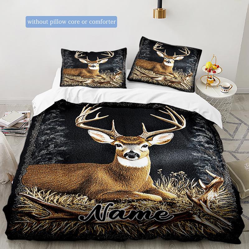 Yellowdeer Customize Your Name Duvet Cover Soft Bedding Set For Bedroom Guest Room And Dorm Decoration Threepiece Set Includes 1 Duvet Cover 2