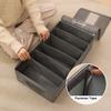 Foldable Shoe Box with Transparent Zipper Multi Closure Large Capacity Window Compartments Detachable Clothes