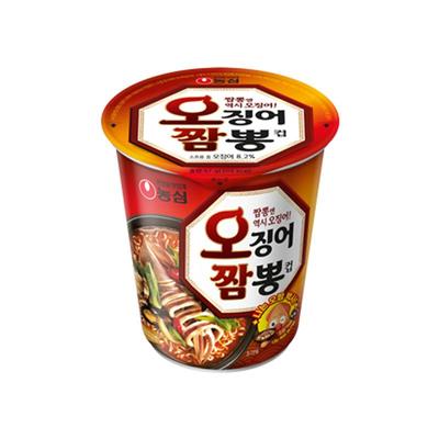 Nongshim Ojingeo Jjambong Ramyun Маленькая чашка 67г (2 варианта)