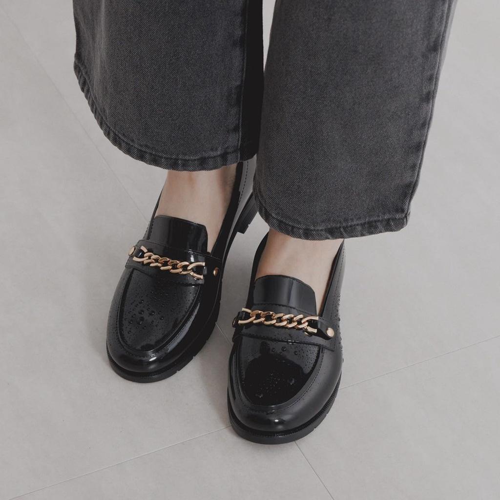 Химико (Химико) Дождевая обувь, Водонепроницаемая, Дождевая обувь, Лоферы NICAL 554001, Черный, Размер 245