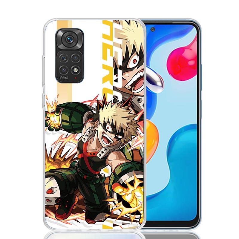 My Hero MHA Art Phone Case For Xiaomi Redmi Note 15 14 13 12S 12 Pro Plus 11S 11E 11 11T 10S 10 Art Soft Pattern Cover Redmi Not