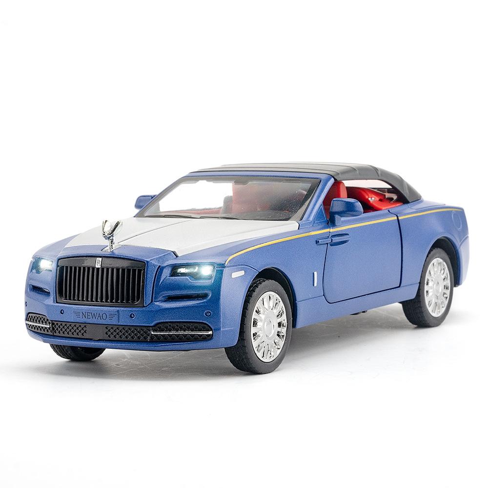 1/32 Rolls Royce Dawn Alloy Car Diecast Metal Model Sound & Light Toy Collect Display Ornament Home Decoration Gift for Children