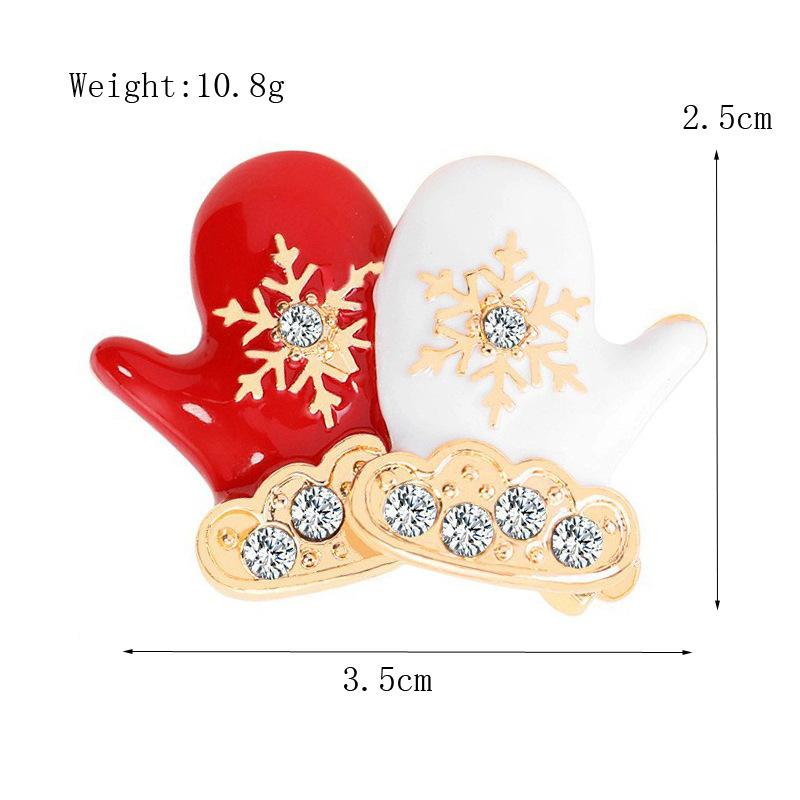 Christmas Brooch Elegant Drip Oil Brooch Santa Claus Brooch High-Quality For Jackets Coats Gift