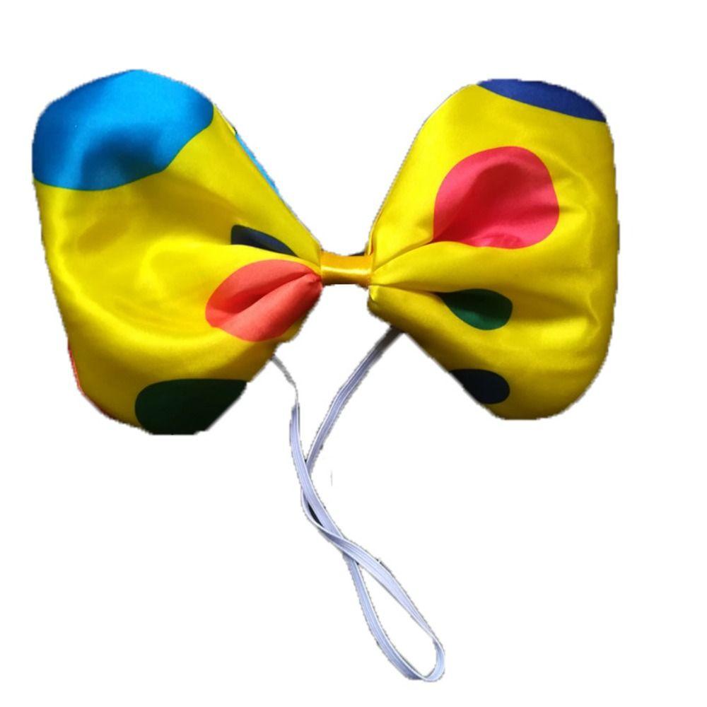 Cloth Headbands for Women Polka Dots Clown Hat Cosplay Props Clown Accessories Christmas