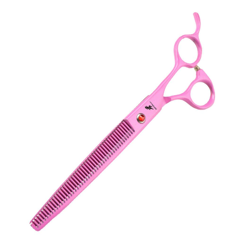 Набор ножниц для груминга домашних животных Napson Pink 8.0": Прямые, Изогнутые и Редеющие (4 шт)
