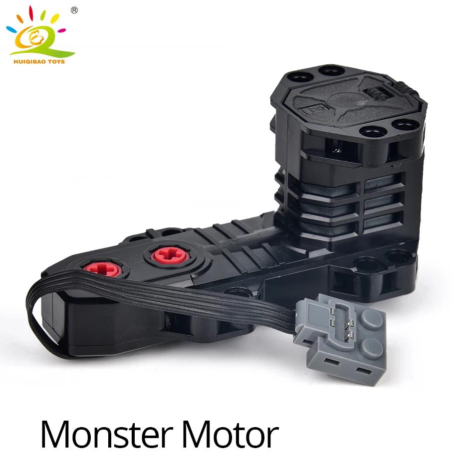 MOC Технический Поезд с Функцией Питания M L XL Мотор ИК Строительные Блоки Высокотехнологичные Детали Кирпичики DIY Автомобиль Грузовик Строительство