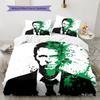 Fight club Pattern Bedding Quilt Set Quilt Cover Pillowcase Home Decoration Birthday Gift (1 * duvet cover + 2 * pillowcase, without core)
