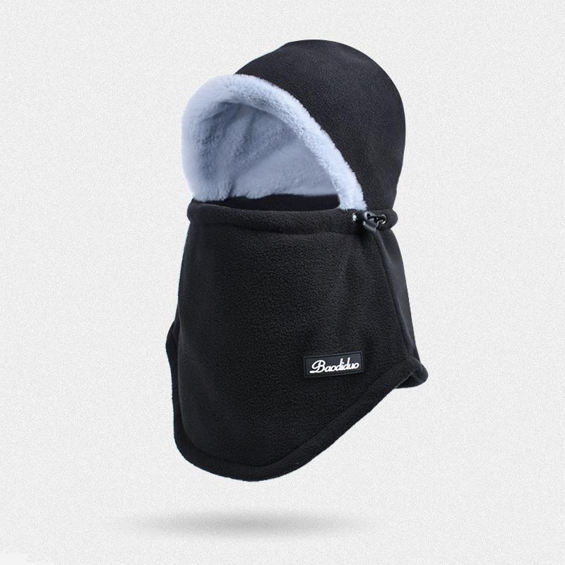 Зимняя теплая шапка-шарф, женская бархатная защита ушей, ветрозащитная маска, мужская велосипедная защитная шапка-пуловер для лица