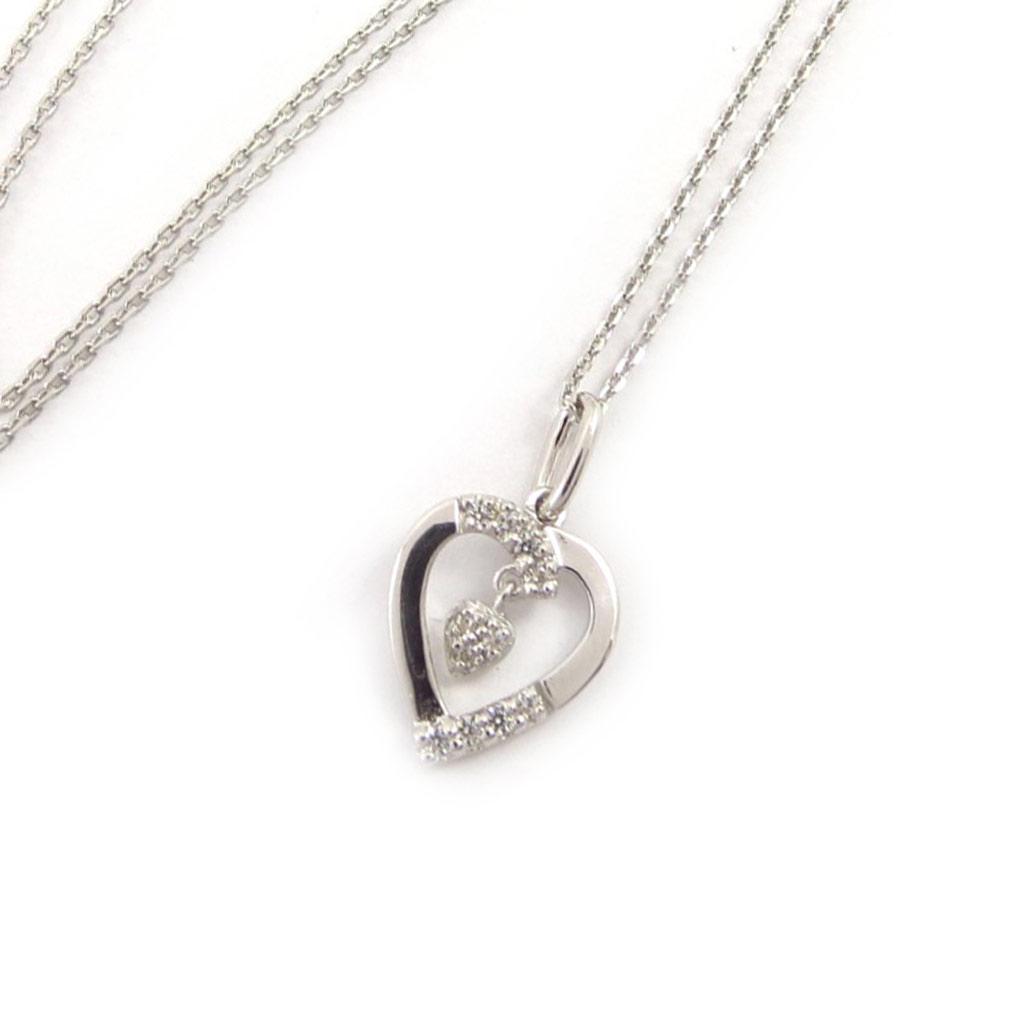 Altesse [K6309] - Белое серебряное колье «Любовь»