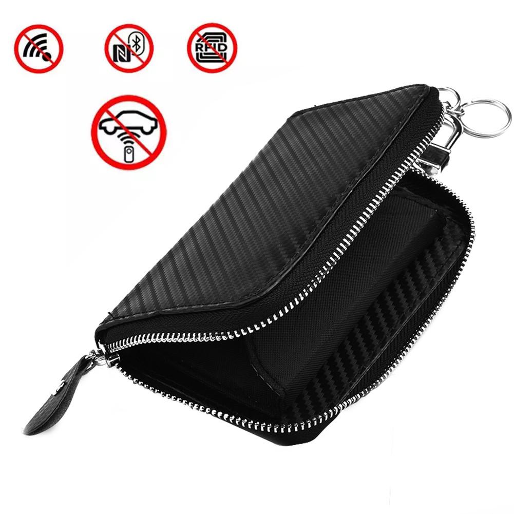 Чехол для ключа Faraday Key Keyless из искусственной кожи с RFID-меткой