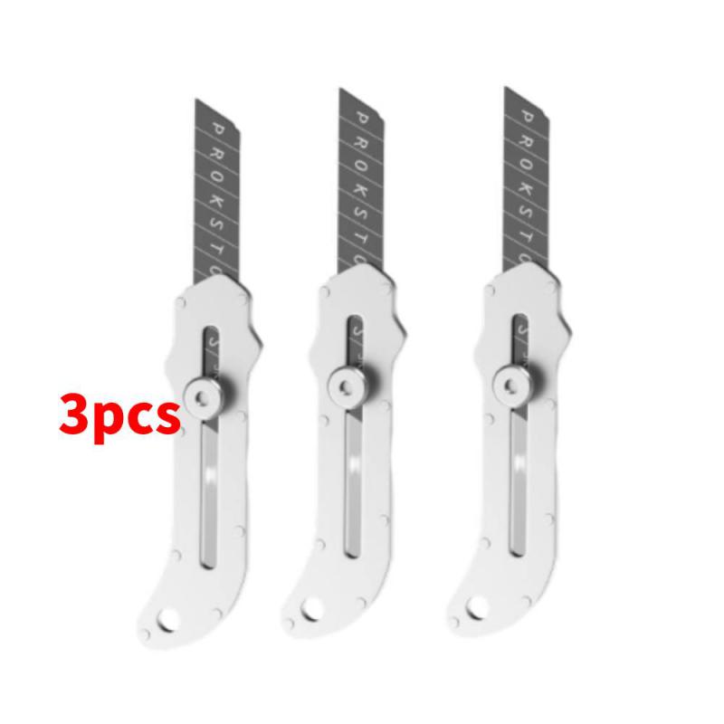 Нож из нержавеющей стали, выдвижной нож для коробок, лезвия из черной стали SK5, инструмент для резки ковров на складе