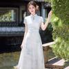 Purple new Chinese daily Suzhou cheongsam improved young 1011 new women's high-end dress summer