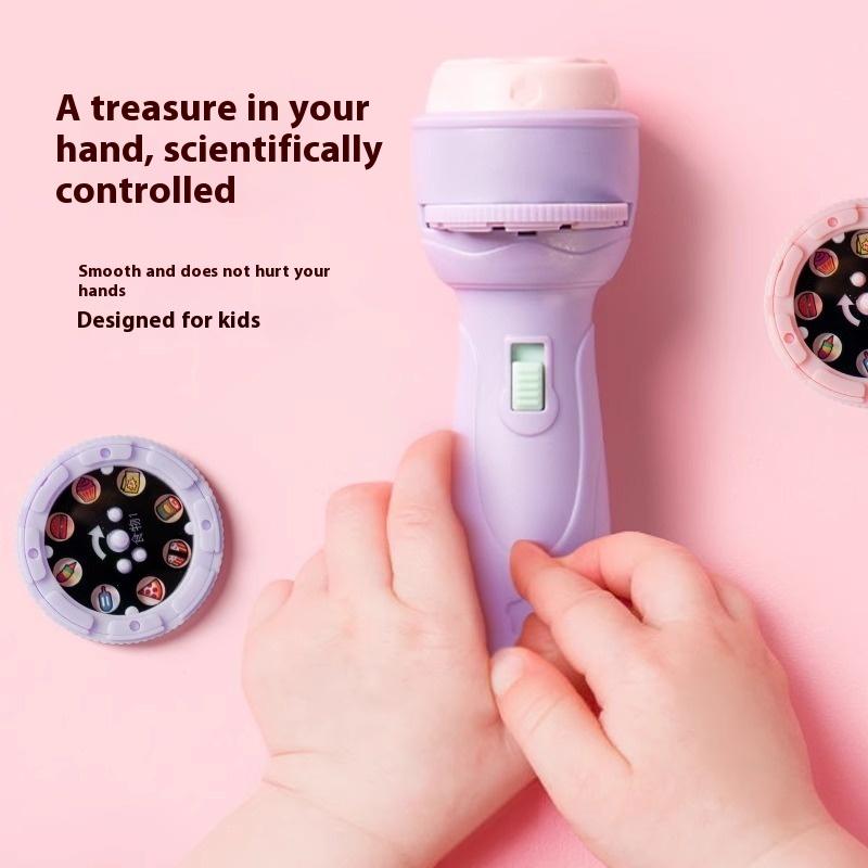 Проекционный фонарик Развивающая игрушка-пазл для раннего развития 24/48 узоров Мультяшный проектор-фонарик Игрушка для малыша Дети