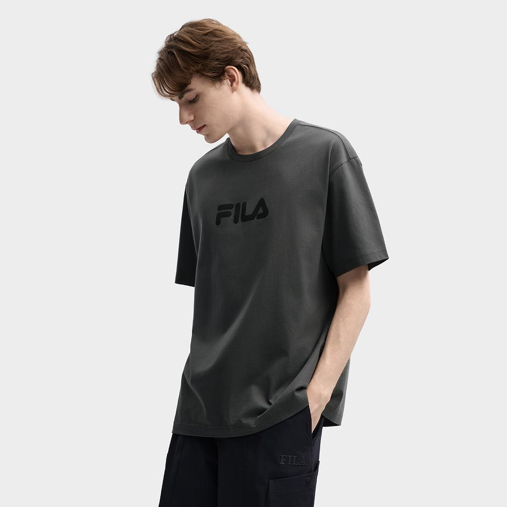 Fila Original Colorful Fashion Simple Classic Retro Large Logo Sports Trendy Casual Versatile Comfortable Loose Short Sleeve T-Shirt F51U619102FDY