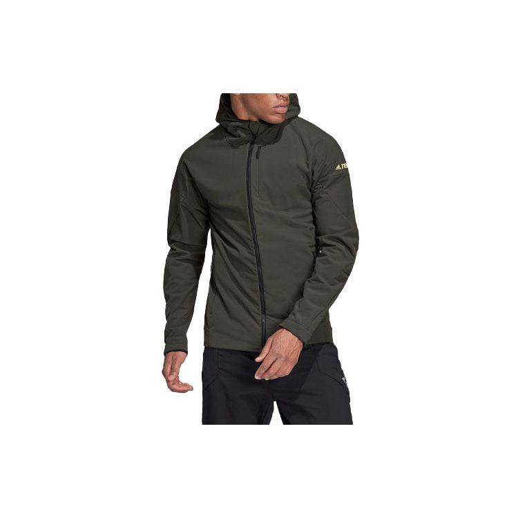 adidas Куртки Мужские Темно-коричневые С капюшоном Умеренные Другие GV4794