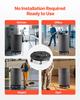 VEVOR Trash Can Dolly, Fit 20, 32, 44, 55 Gallon Containers, 2 Packs Round Trash Can Roller Base with 4 Lockable Wheels