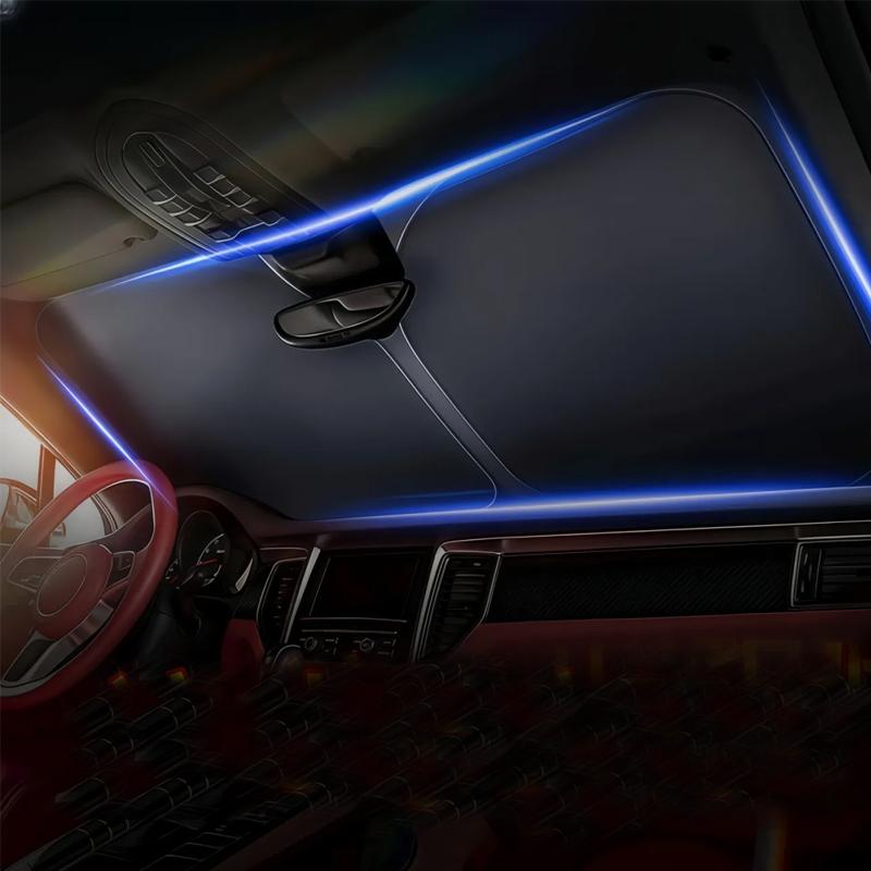 Для Seat Leon Cupra Ibiza Altea Exeo Автомобильный Козырек от Солнца на Лобовое Стекло Блокирующий Отражатель Дефлектор Защитная Крышка Складная 1 шт.