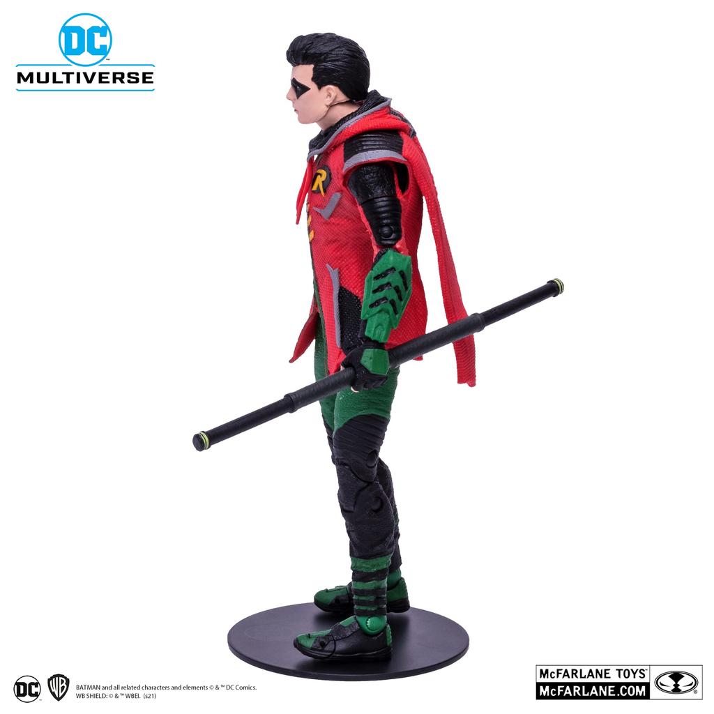 DC Multiverse DC Comics Gotham Knights Robin 7-дюймовая фигурка красного цвета, примерно 18 см в высоту 15377 #111