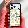 Чехол для телефона с узором из желтых фруктов-лимонов для iPhone 17 16 15 14 13 Pro Max Задняя крышка для 12 11 Pro Coque