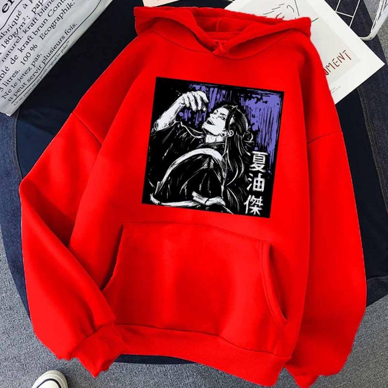Geto Suguru Printed Graphic Hooded Jujutsu Kaisen Hot Anime Hoodie Men Sweatsshirts Harajuku Oversize with Pockets Hoodies & Sweatshirts Men's