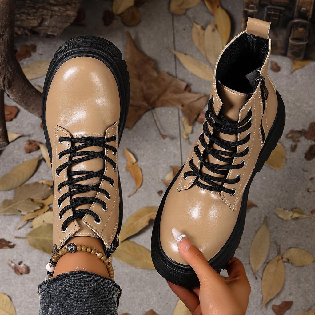 2025 ботинки Мартин женские короткие ботинки британский стиль осень и зима новые женские ботинки трендовые на толстой подошве тонкие ботинки дети