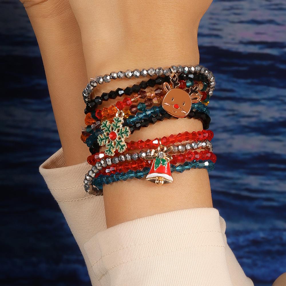 Stylish Cross-border Christmas Bracelet with Unique Beads and Niche Design